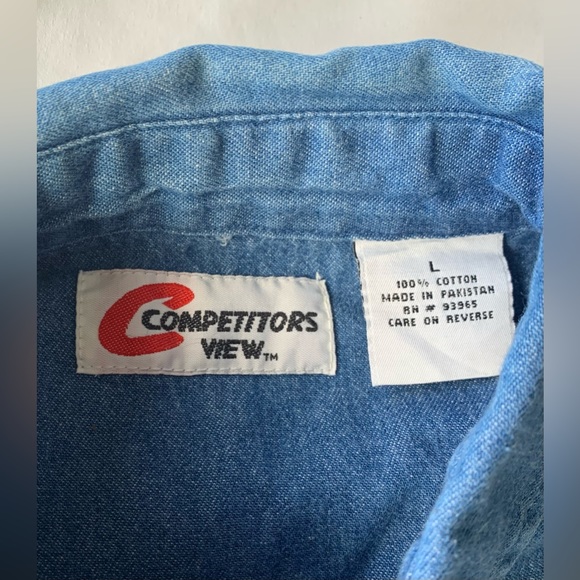 Vintage - Competitors View Bill Elliot chambray button down - Picture 2 of 9